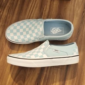 Classic Vans size 6.5 light blue